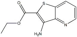 3-AMino-thieno[3,2-b]pyridine-2-carboxylic acid ethyl ester Structure