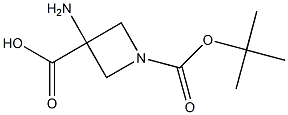 3-aMino-1-(tert-butoxycarbonyl)azetidine-3-carboxylic acid 구조식 이미지