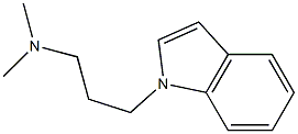 3-(1H-indol-1-yl)-N,N-diMethylpropan-1-aMine Structure