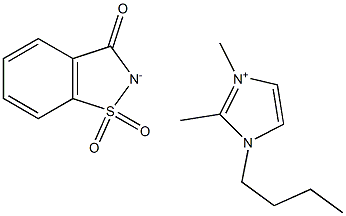 1-butyl-2,3-diMethyliMidazoliuM saccharinate Structure