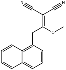 2-(1-METHOXY-2-(NAPHTHALEN-1-YL)ETHYLIDENE)MALONONITRILE Structure