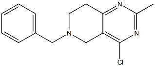 6-Benzyl-4-chloro-2-Methyl-5,6,7,8-tetrahydropyrido[4,3-d]pyriMidine 구조식 이미지