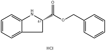 (S)-INDOLINE-2-CARBOXYLIC ACID BENZYL ESTER HCL Structure