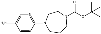 1-BOC-4-(5-AMINOPYRIDIN-2-YL)-1,4-DIAZEPANE 구조식 이미지