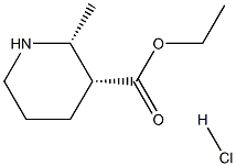 ETHYL CIS-2-METHYLPIPERIDINE-3-CARBOXYLATE HCL Structure