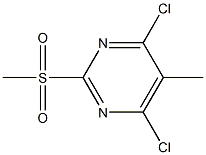 2-Methylsulfonyl-4,6-dichloro-5-MethylpyriMidine Structure