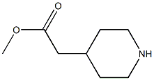 Methyl piperidin-4-ylacetate Structure