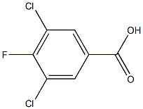 3,5-Dichloro-4-fluorobenzoic acid Structure