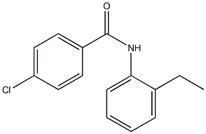 4-chloro-N-(2-ethylphenyl)benzamide 구조식 이미지