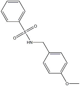 N-(4-methoxybenzyl)benzenesulfonamide 구조식 이미지