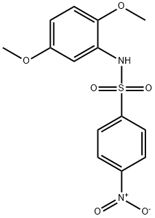 N-(2,5-dimethoxyphenyl)-4-nitrobenzenesulfonamide 구조식 이미지