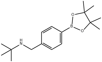 4-(tert-Butylaminomethyl)benzeneboronic acid pinacol ester 구조식 이미지