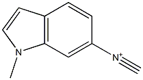 1-methyl-N-methylidyne-1H-indol-6-aminium Structure