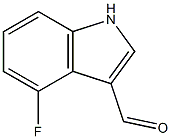 4- Fluoro-3- Indole Carboxaldehyde 구조식 이미지