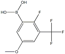 2-Fluoro-5-methoxy-3-(trifluoromethyl)phenylboronic acid 구조식 이미지