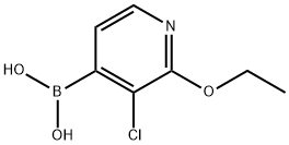 3-Chloro-2-ethoxypyridine-4-boronic acid Structure