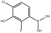 4-Chloro-2-fluoro-3-hydroxyphenylboronic acid Structure