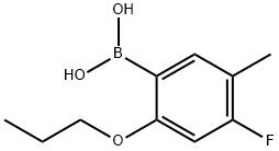 4-Fluoro-5-methyl-2-propoxyphenylboronic acid 구조식 이미지