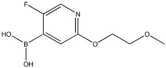5-Fluoro-2-(2-methoxyethoxy)pyridine-4-boronic acid 구조식 이미지