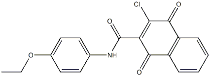 3-Chloro-N-(4-ethoxyphenyl)-1,4-dioxo-1,4-dihydronaphthalene-2-carboxamide Structure