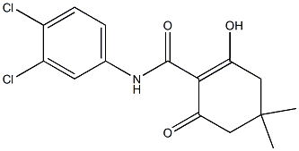 N-(3,4-Dichlorophenyl)-2-hydroxy-4,4-dimethyl-6-oxocyclohex-1-ene-1-carboxamide Structure