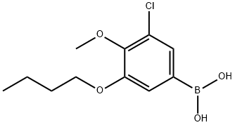 (3-Butoxy-5-chloro-4-methoxyphenyl)boronic acid Structure