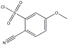 2-cyano-5-Methoxyphenylsulfonyl chloride Structure