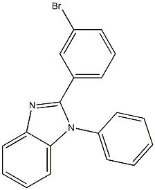 2-(3-BroMophenyl)-1-phenyl-1H-benzoiMidazole 구조식 이미지