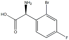 L-2-(o-BroMo-p-fluorophenyl)glycine 구조식 이미지