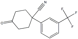 4-oxo-1-(3-(trifluoroMethyl)phenyl)cyclohexanecarbonitrile 구조식 이미지