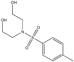 N.N-Bis(2-hydroxyethyl)-p-toulene sulfonamide 구조식 이미지