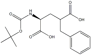 L-GLUTAMIC ACID-N-T-BOC, GAMMA-BENZYL ESTER 구조식 이미지