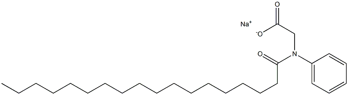 N-Octadecanoyl-L-phenylglycine sodiuM salt Structure
