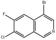 4-broMo-7-chloro-6-fluoroisoquinoline Structure