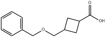 3-(BenzyloxyMethyl)cyclobutanecarboxylic acid Structure