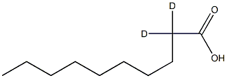 Decanoic acid-2,2-D2 구조식 이미지