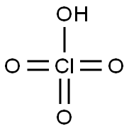 Perchloric acid for trace analysis min 68 % (glass bottle) 구조식 이미지