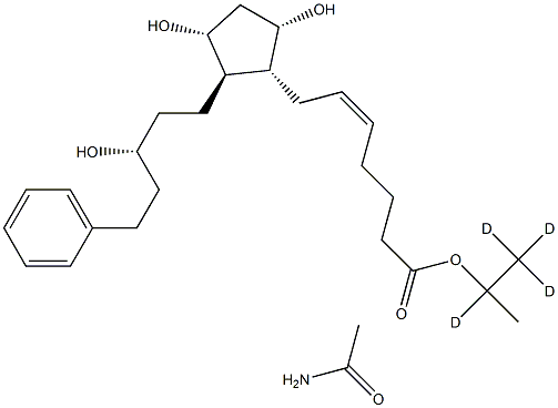 Latanoprost ethyl amide-d4 구조식 이미지