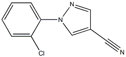 1-(2-chlorophenyl)-1H-pyrazole-4-carbonitrile Structure