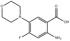 2-aMino-4-fluoro-5-Morpholinobenzoic acid 구조식 이미지
