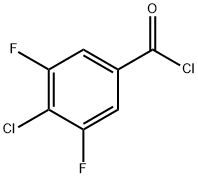 4-chloro-3,5-difluorobenzoyl chloride Structure