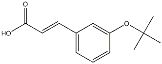 (E)-3-(3-tert-Butoxyphenyl)acrylic Acid Structure