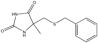 5-[(BENZYLSULFANYL)METHYL]-5-METHYL-2,4-IMIDAZOLIDINEDIONE Structure