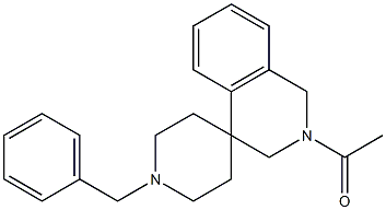 1-(1'-benzyl-1H-spiro[isoquinoline-4,4'-piperidin]-2(3H)-yl)ethanone Structure