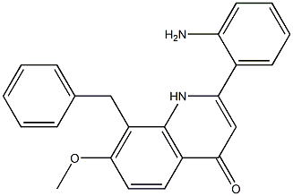 2-(2-aMinophenyl)-8-benzyl-7-Methoxyquinolin-4(1H)-one Structure