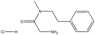 2-aMino-N-Methyl-N-phenethylacetaMide hydrochloride 구조식 이미지