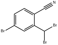 4-broMo-2-(dibroMoMethyl)benzonitrile 구조식 이미지
