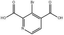 3-broMopyridine-2,4-dicarboxylic acid 구조식 이미지