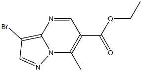 Ethyl 3-broMo-7-Methylpyrazolo[1,5-a]pyriMidine-6-carboxylate Structure