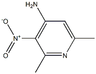 4-PyridinaMine, 2,6-diMethyl-3-nitro- Structure